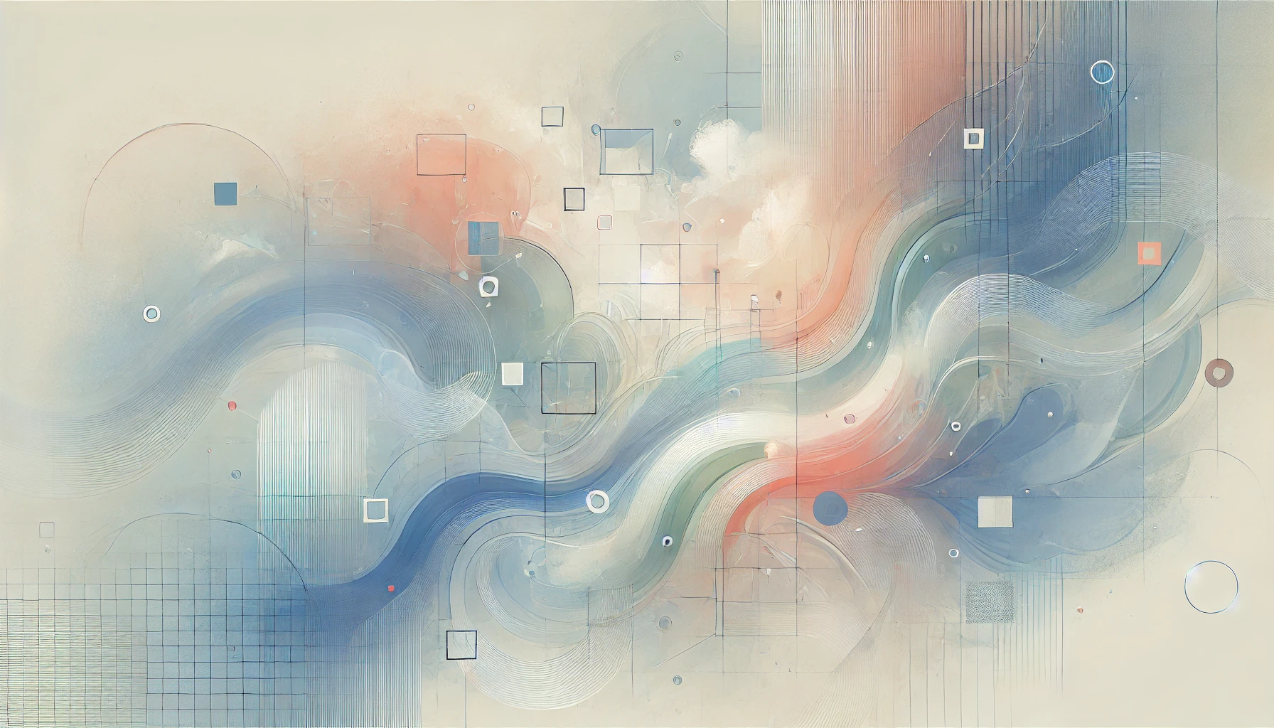 An abstract, AI-generated image with soft light blue tones and flowing shapes, symbolizing the blend of history and modernity in our newspaper archive.